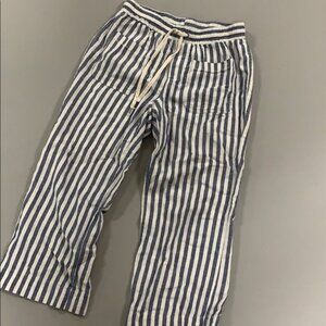 Splendid Linen Drawstring Cropped Pants